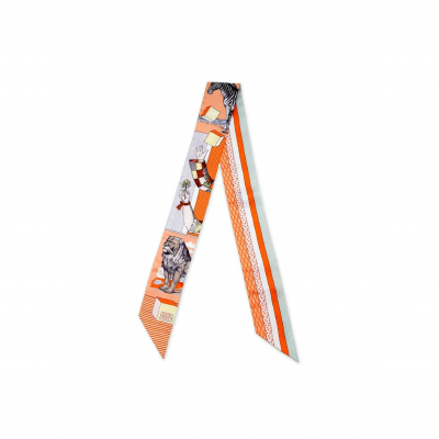 HERMES GRAND THÉÂTRE NOUVEAU TWILLY SCARF H063761S (86*5cm)